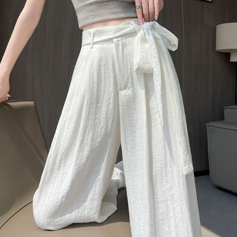 Women's Thin New Wide-leg Pants Loose Casual and Versatile Commuting Lazy Style